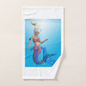 Meerjungfrau in Aqua Badhandtuch Set (Handtuch)