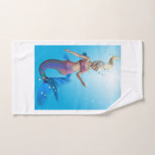 Meerjungfrau in Aqua Badhandtuch Set (Handtuch)