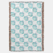 Meerjungfrau in aquamariner Aquarellfarbe Decke (Vorderseite Vertikal)