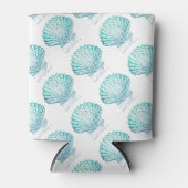 Meerjungfrau in aquamariner Aquarellfarbe Dosenkühler (Vorderseite)