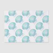 Meerjungfrau in aquamariner Aquarellfarbe Seidenpapier (Vorderseite)