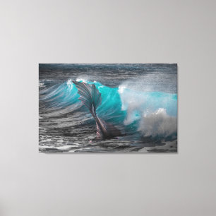 Meerjungfrau in Canvas Print Leinwanddruck
