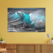 Meerjungfrau in Canvas Print Leinwanddruck (Insitu (Wohnzimmer))