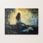 Meerjungfrau in der Cove Malerei Puzzle (Horizontal)