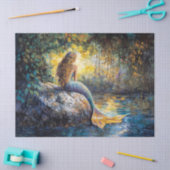 Meerjungfrau in der Grotto-Malerei Dekoupage Seidenpapier (Basteln)