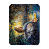 Meerjungfrau in der Grotto-Malerei Magnet (Vertikal)