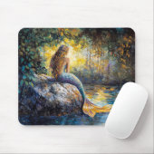 Meerjungfrau in der Grotto-Malerei Mousepad (Mit Mouse)