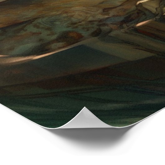 Meerjungfrau in einem Schiffswrack Poster (Ecke)