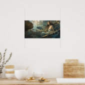 Meerjungfrau in einem Schiffswrack Poster (Küche)