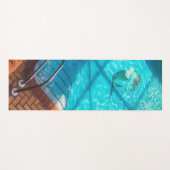 Meerjungfrau in einem Schwimmbad Yogamatte (Vorderseite (Horizontal))