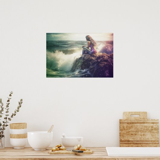 Meerjungfrau in Erwägung Poster (Küche)