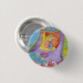 Meerjungfrau in meiner Küche Button (Vorne & Hinten)