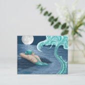 Meerjungfrau in Monolith Postkarte (Stehend Vorderseite)