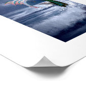 Meerjungfrau in Nachtposter Poster (Ecke)