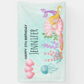 Meerjungfrau & Jellyfish Unterwasserbanne Banner (Vertikal)