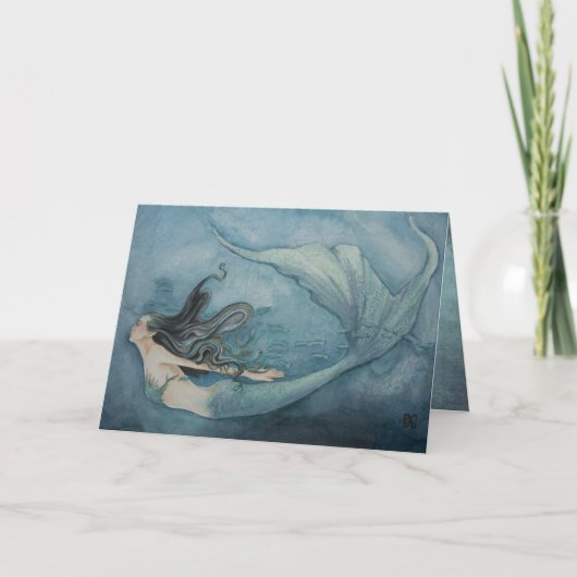 Meerjungfrau-Karte Karte (Vorderseite)