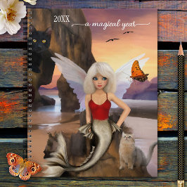 Meerjungfrau Katze Surreal Fantasie Planer