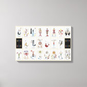 Meerjungfrau Katze Tarot Leinwanddruck (Vorderseite)