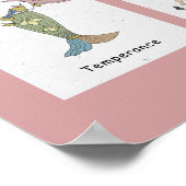 Meerjungfrau Katze Tarot Poster (Ecke)