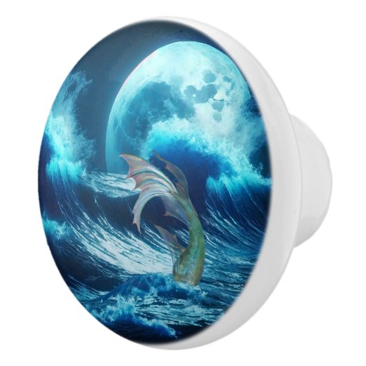 Meerjungfrau Keramik Dose Pull Keramikknauf (Rechts)