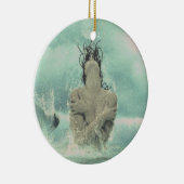 Meerjungfrau Keramik Ornament (Rechts)