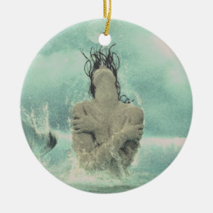 Meerjungfrau Keramik Ornament