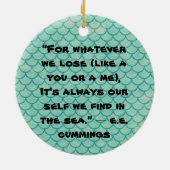 Meerjungfrau Keramik Ornament (Hinten)