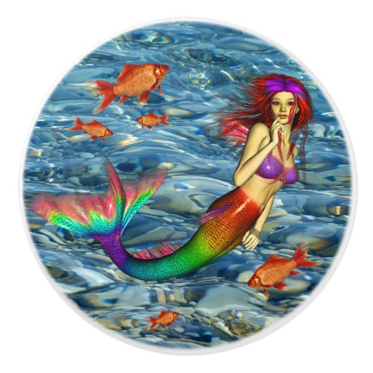 MEERJUNGFRAU KERAMIKKNAUF (Vorderseite)