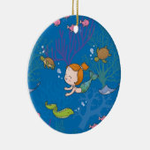 Meerjungfrau Keramikornament (Rechts)