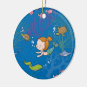 Meerjungfrau Keramikornament (Links)