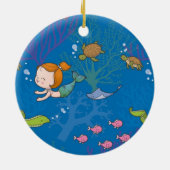 Meerjungfrau Keramikornament (Hinten)