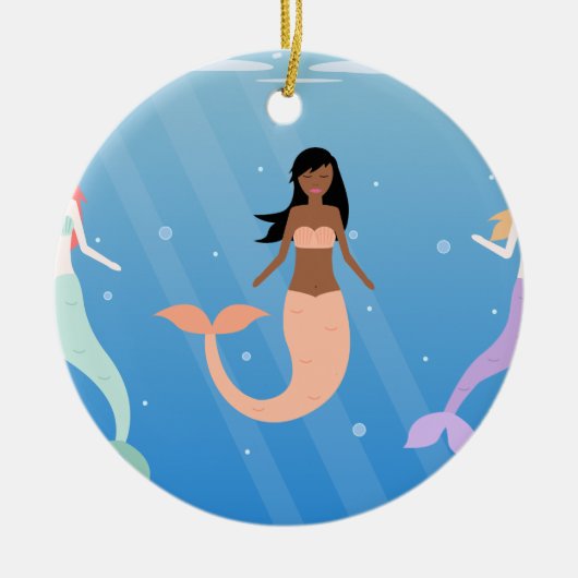 Meerjungfrau Keramikornament (Vorne)