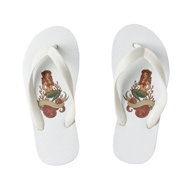 Meerjungfrau Kinderbadesandalen (Fußbett)