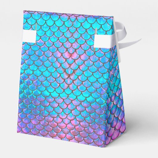 Meerjungfrau-Kindergeburtstag Geschenkschachtel (Rückseite)