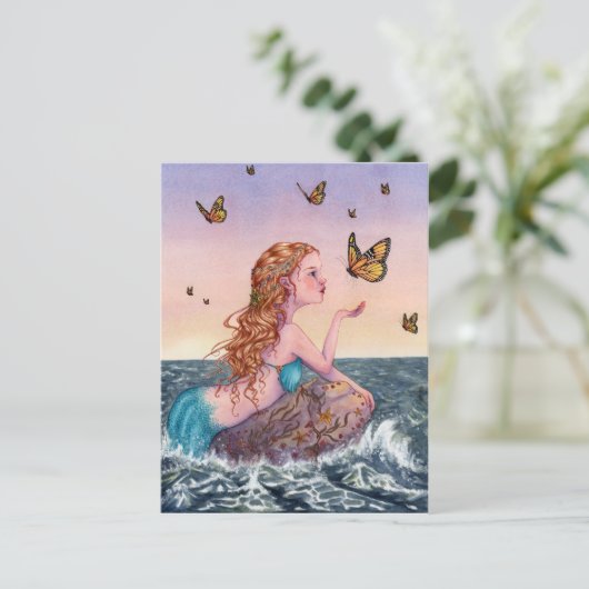 Meerjungfrau-Kunst-Postkarte - holen Sie mir Postkarte (Stehend Vorderseite)