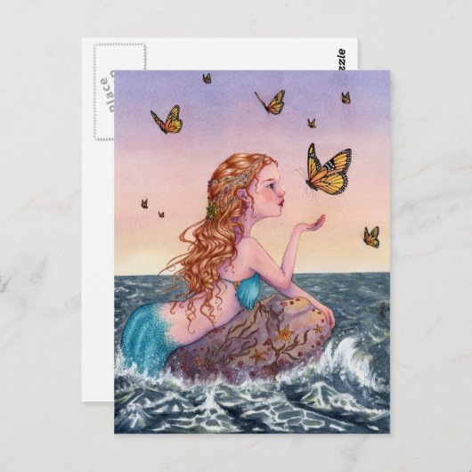 Meerjungfrau-Kunst-Postkarte - holen Sie mir Postkarte (Vorne/Hinten)