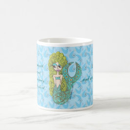 Meerjungfrau laden ein kaffeetasse