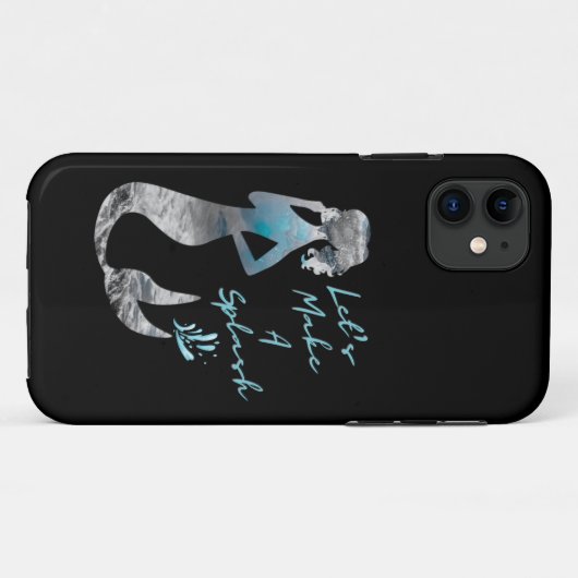 Meerjungfrau Lasst uns einen Schlag machen Case-Mate iPhone Hülle (Rückseite (Horizontal))