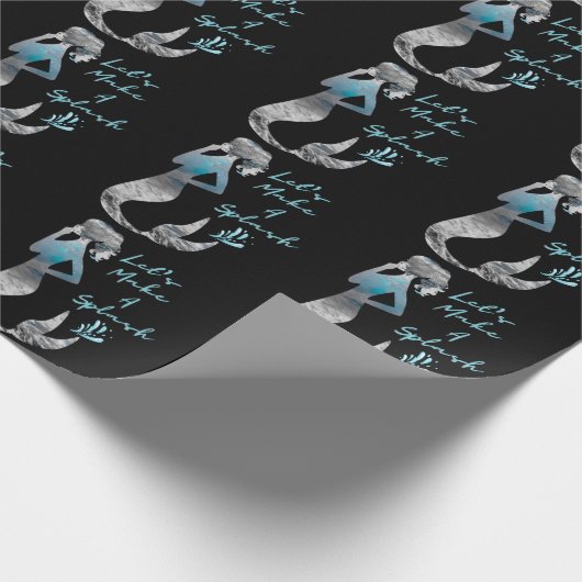 Meerjungfrau Lasst uns einen Schlag machen Geschenkpapier (Ecke)