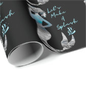 Meerjungfrau Lasst uns einen Schlag machen Geschenkpapier (Rolleneckpunkt)