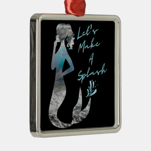 Meerjungfrau Lasst uns einen Schlag machen Ornament Aus Metall (Rechts)
