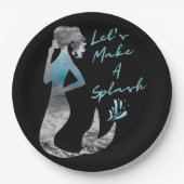 Meerjungfrau Lasst uns einen Schlag machen Pappteller (Vorderseite)