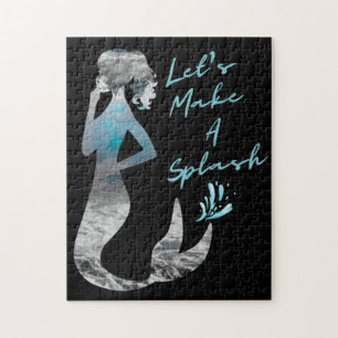 Meerjungfrau Lasst uns einen Schlag machen Puzzle