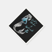 Meerjungfrau Lasst uns einen Schlag machen Serviette (Ecke)