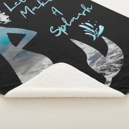 Meerjungfrau Lasst uns einen Schlag machen Sherpadecke (3/4)