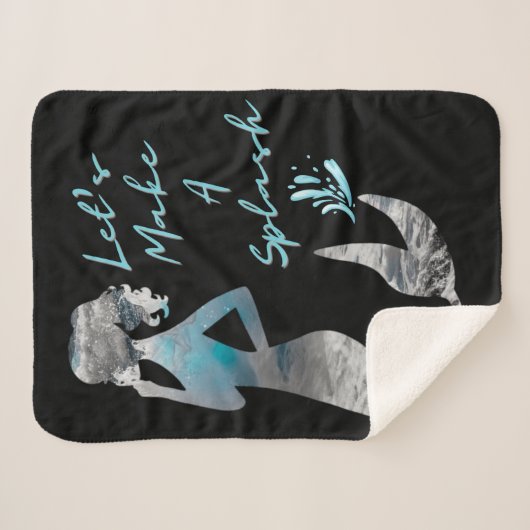 Meerjungfrau Lasst uns einen Schlag machen Sherpadecke (Vorderseite (Horizontal))