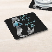 Meerjungfrau Lasst uns einen Schlag machen Untersetzer (angewinkelt)