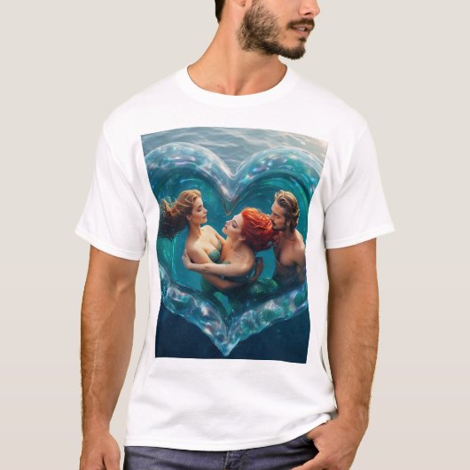 Meerjungfrau Liebe T-Shirt (Vorderseite)