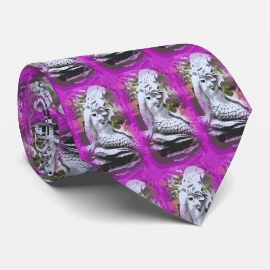 Meerjungfrau lila Krawatte (Gerollt)