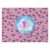 Meerjungfrau Lila Rosa Scala Tischdecke (Vorderseite (Horizontal))
